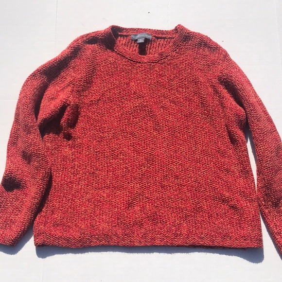 Northern Isles Sweaters - Northern Isles RedOrange  Rame/Cotton Sweater